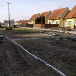 Alap kitűzése. Előkészítés, alap kiásásához.