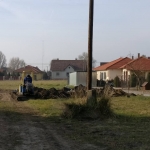 Belső ház alapjának kiásása